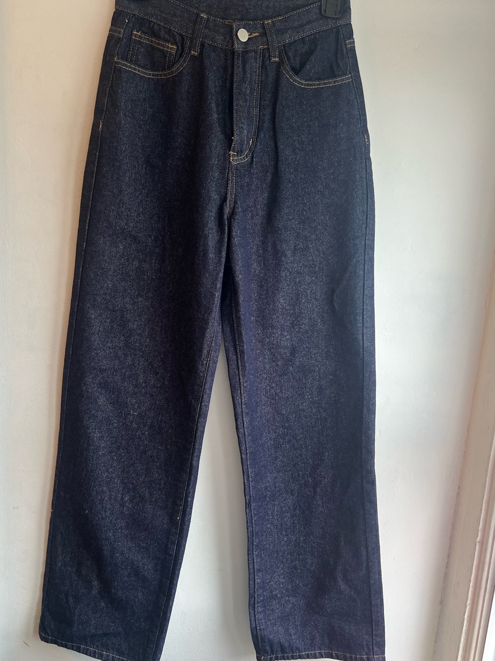 Cider Dark denim stovepipe Jeans XS nwot straight